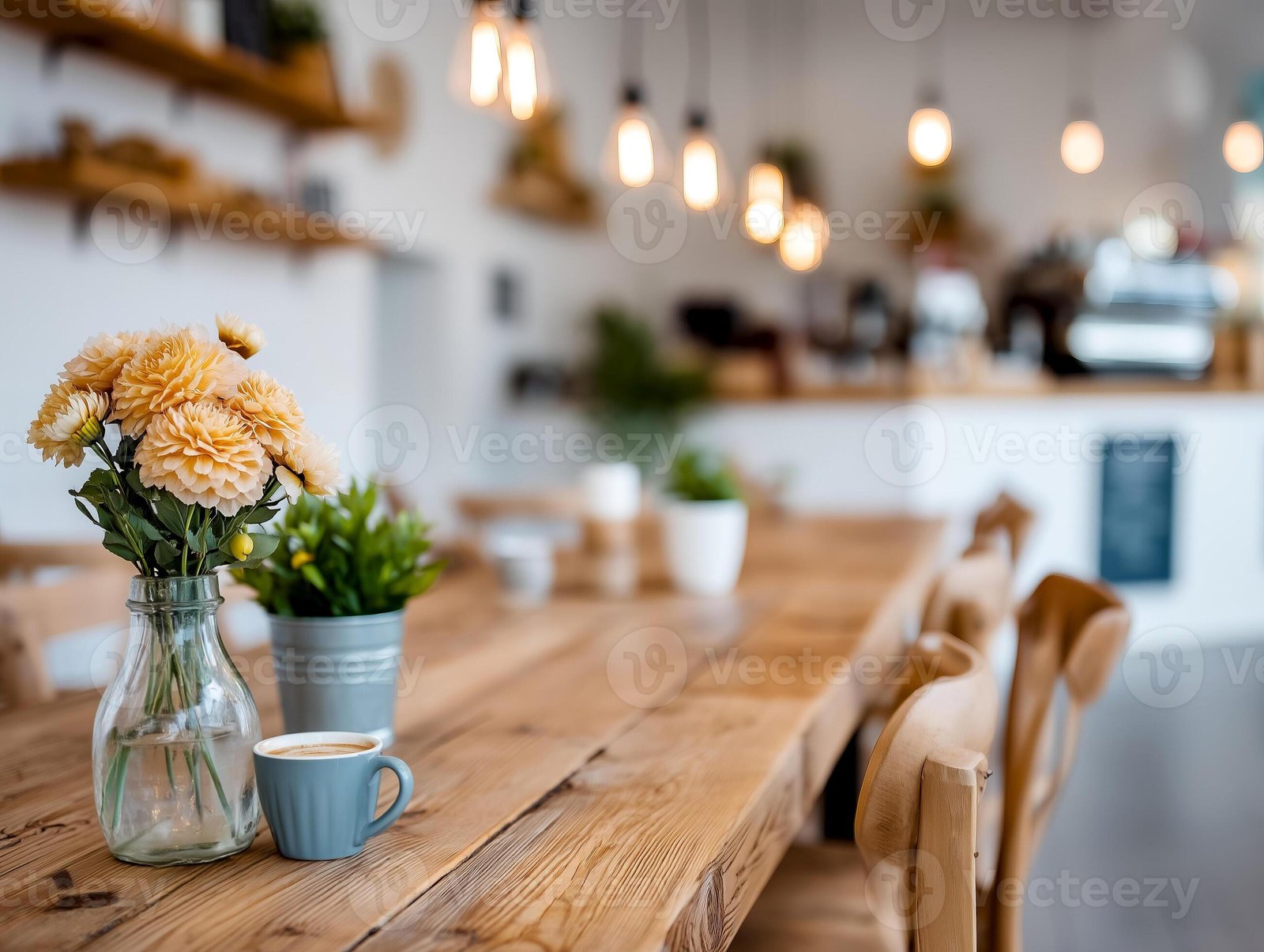 Cozy cafe interior